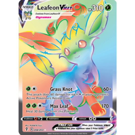 Leafeon VMAX (204/203) [Sword & Shield: Evolving Skies]