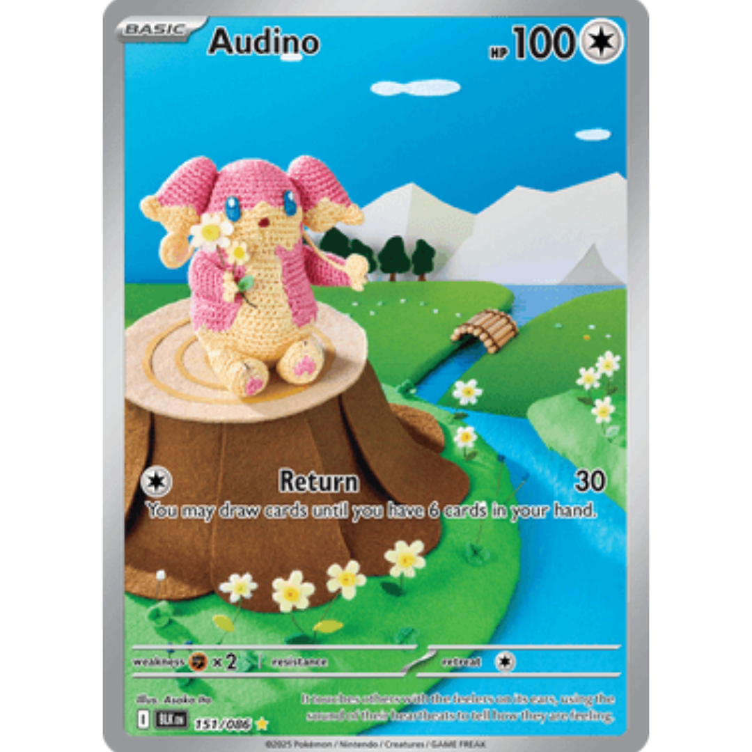 Audino 151/086  - Holofoil SV Black Bolt - Illustration Rare