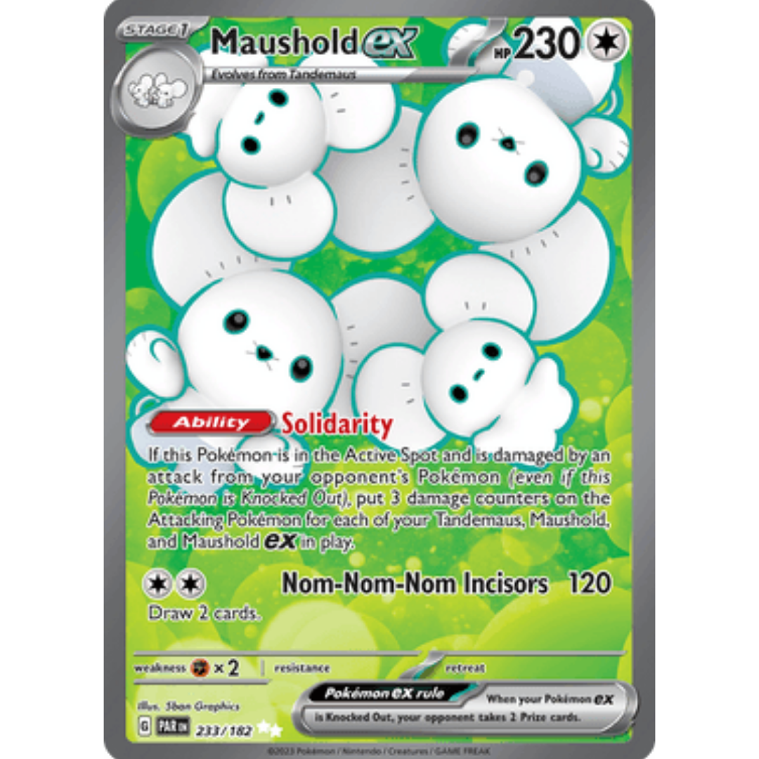 Maushold ex 233/182  - Holofoil SV04 Paradox Rift - Ultra Rare