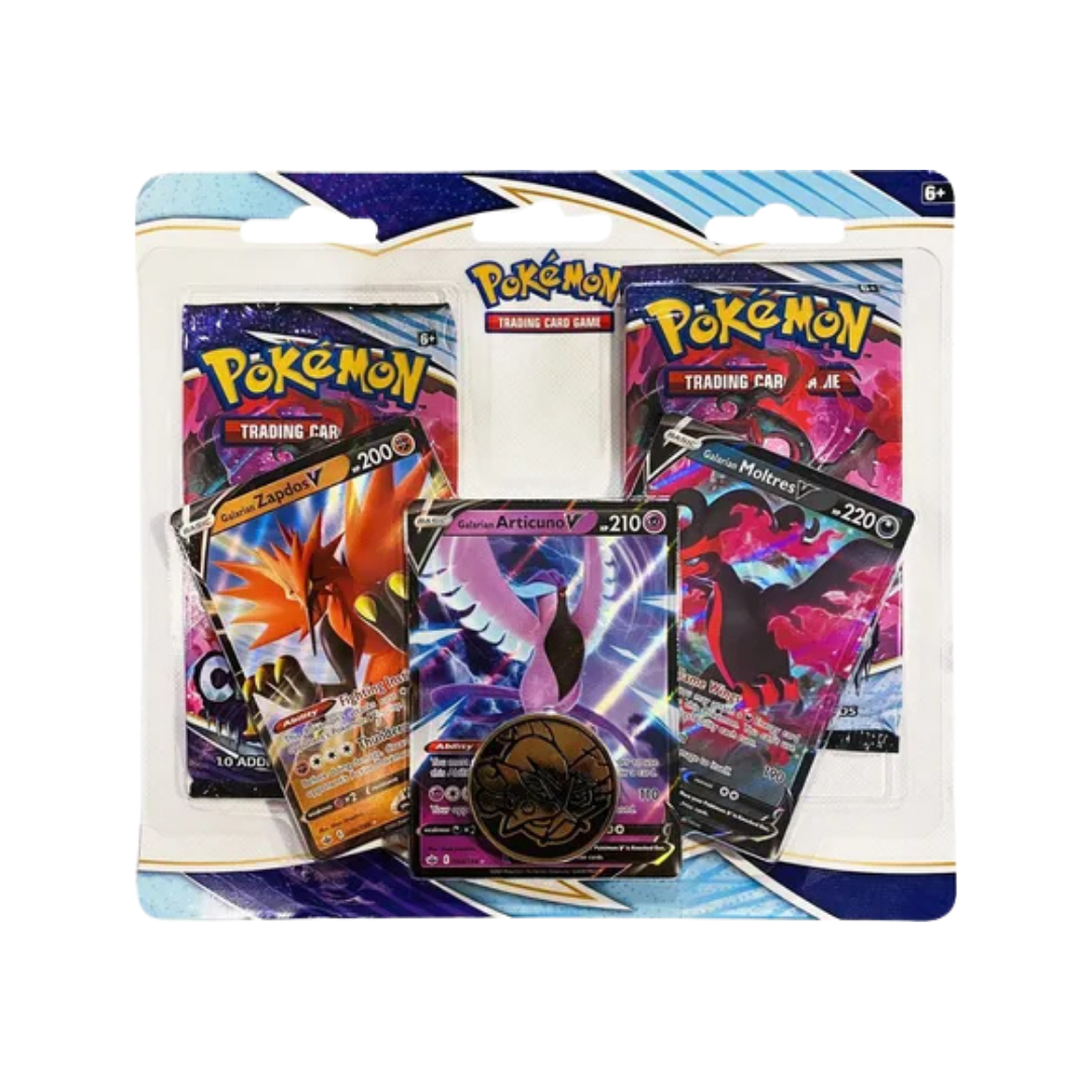 Chilling Reign 2 Pack Blister [Galarian Zapdos V, Articuno V, Moltres V]