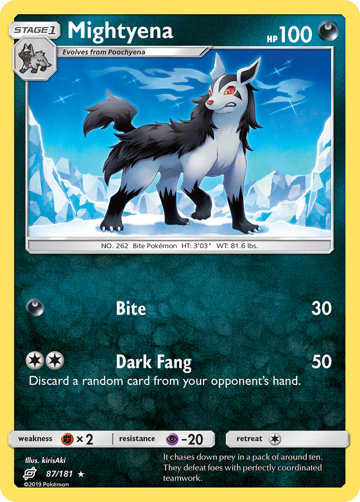 Mightyena 087  SM  Team Up - Rare