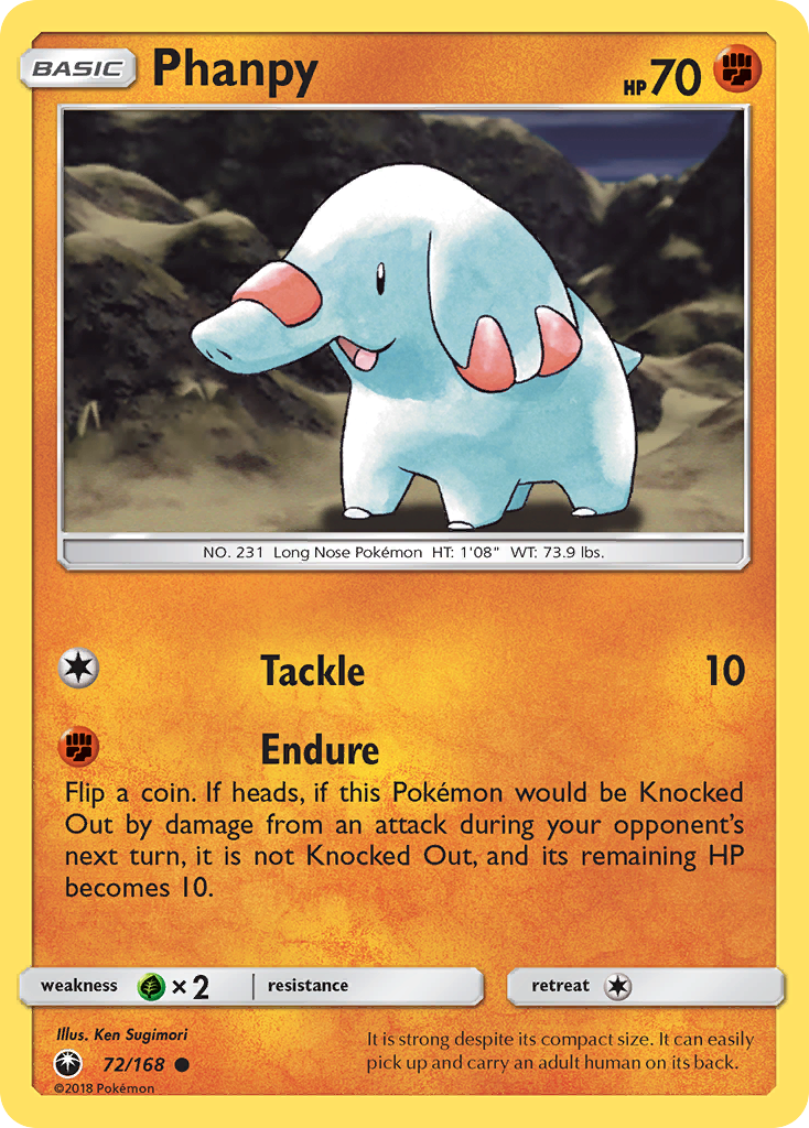 Phanpy 072  SM  Celestial Storm - Common