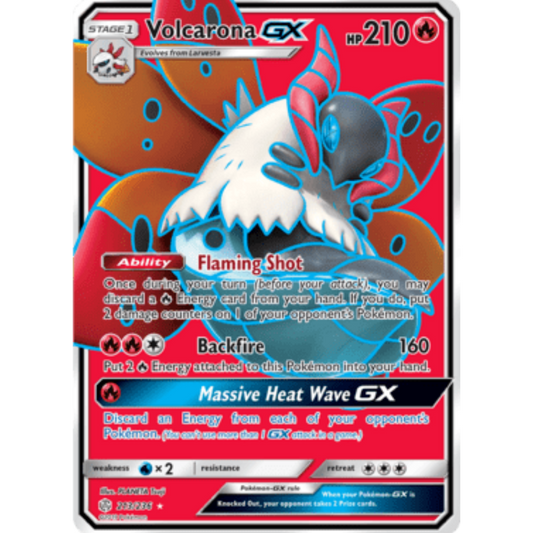 Volcarona GX (Full Art) 213/236  - Holofoil SM  Cosmic Eclipse - Ultra Rare