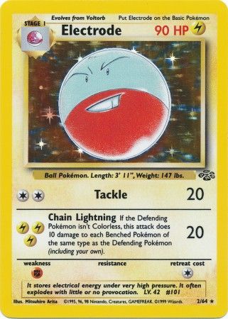 Electrode (2) 002/64  Jungle - Holo Rare