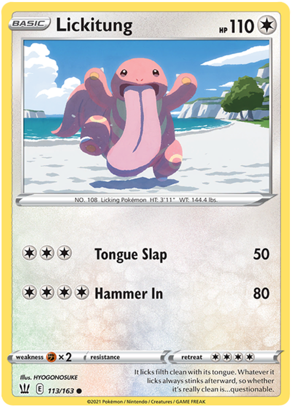 Lickitung 113  SWSH05 Battle Styles - Common