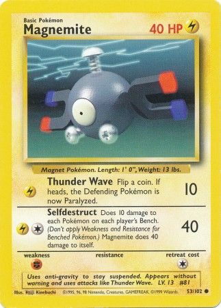 Magnemite 053/102  Base Set - Common