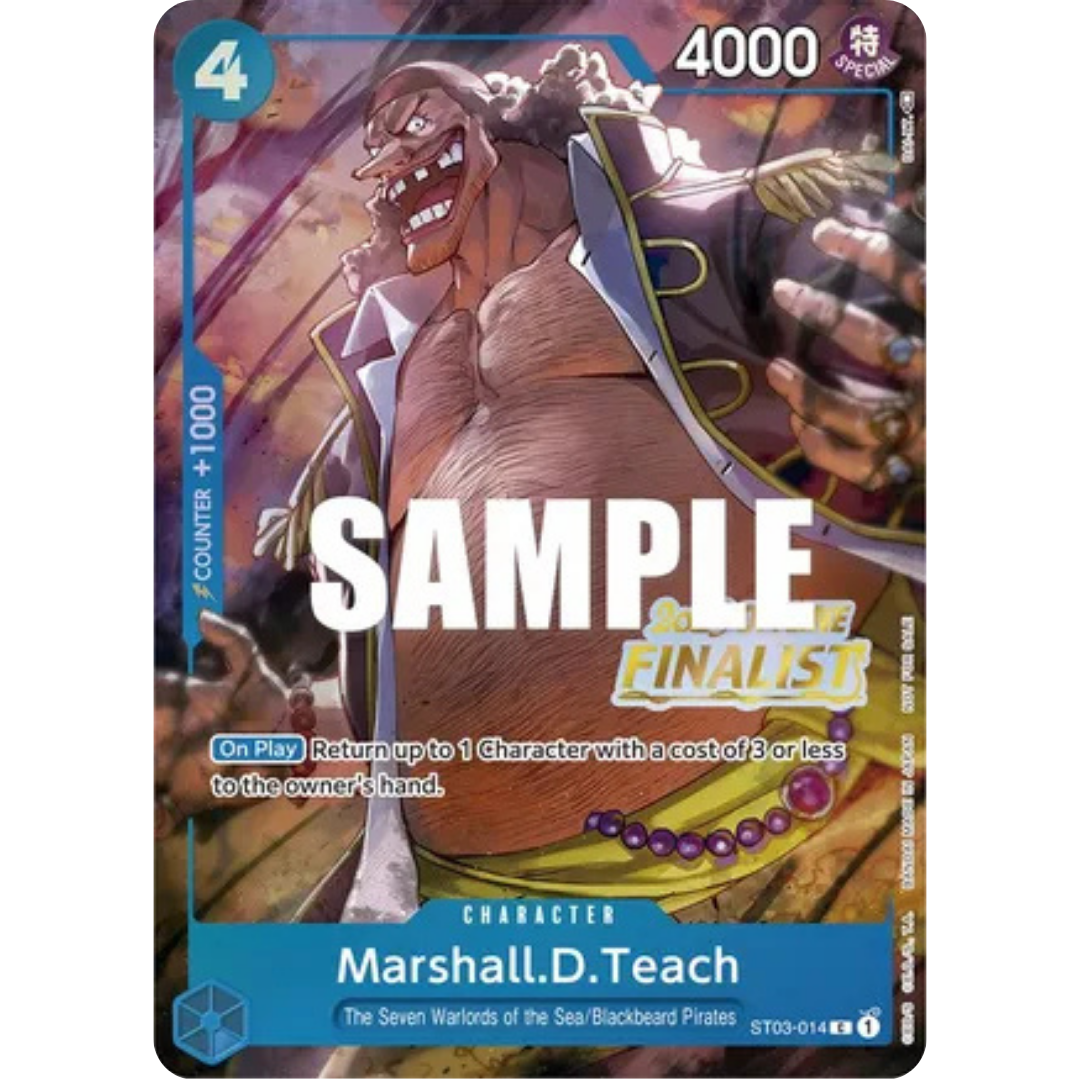 Marshall.D.Teach (Offline Regional 2023) [Finalist] (ST03-014) - One Piece Promotion Cards Foil