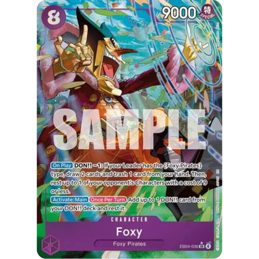 Foxy (Alternate Art) (EB04-036) - The Azure Sea's Seven Foil