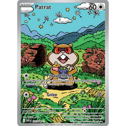 Patrat 152/086  - Holofoil SV White Flare - Illustration Rare