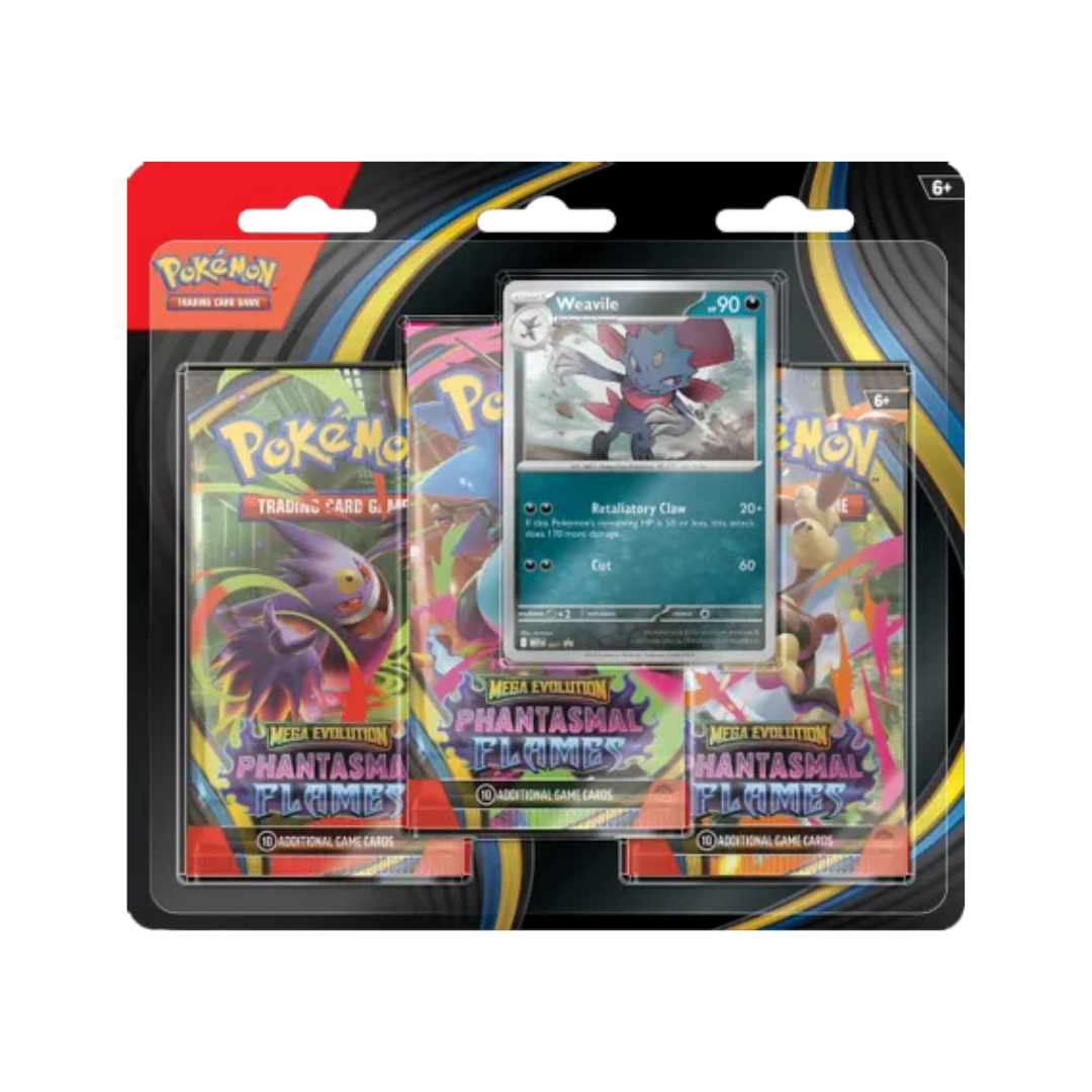Phantasmal Flames 3 Pack Blister [Weavile]