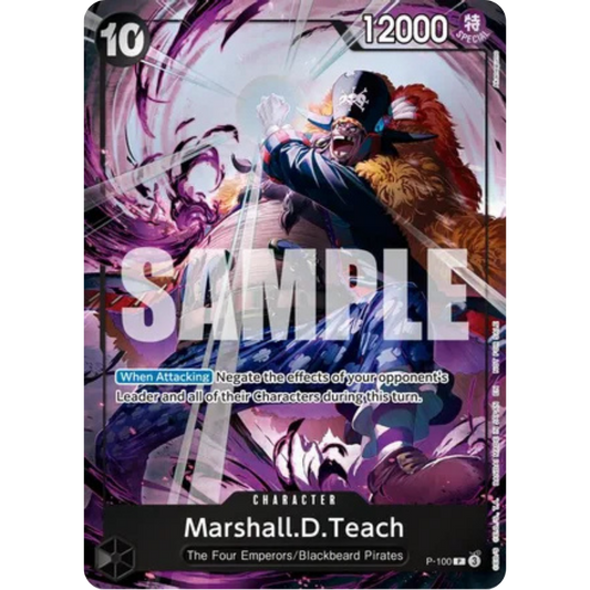Marshall.D.Teach (Event Pack Vol. 8) (P-100) - One Piece Promotion Cards Foil