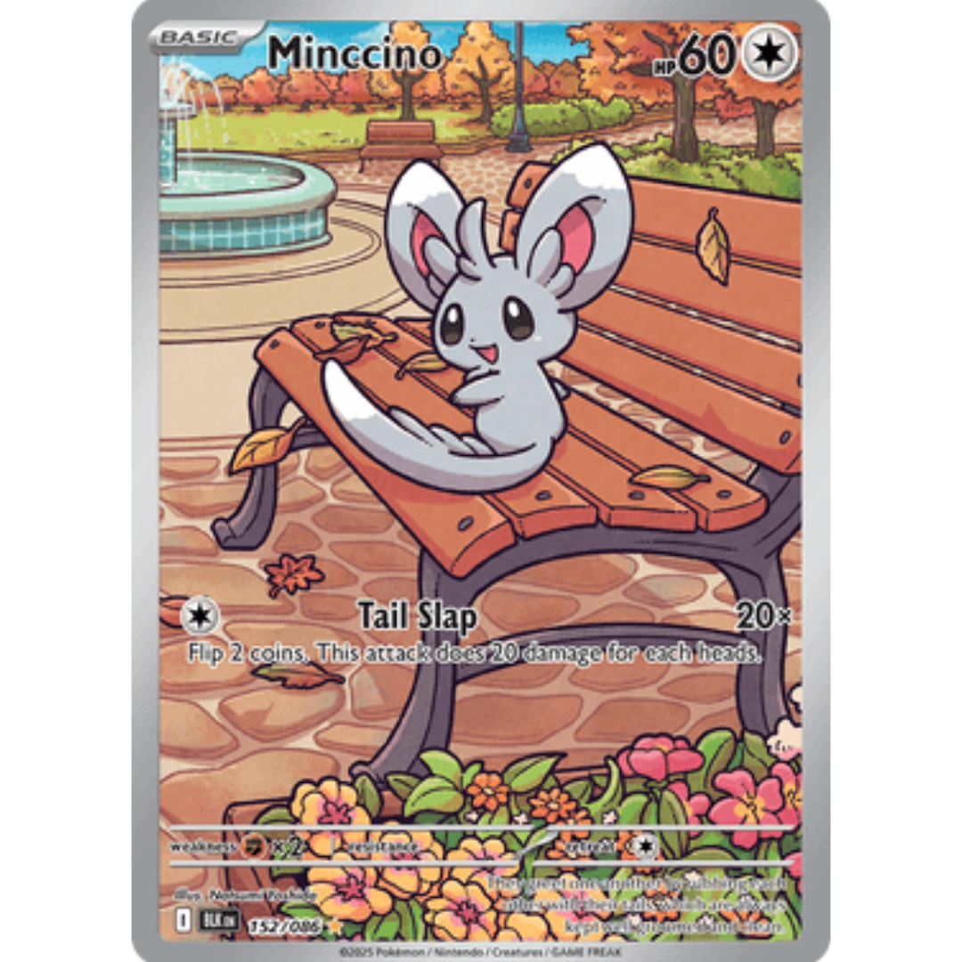 Minccino 152/086  - Holofoil SV Black Bolt - Illustration Rare