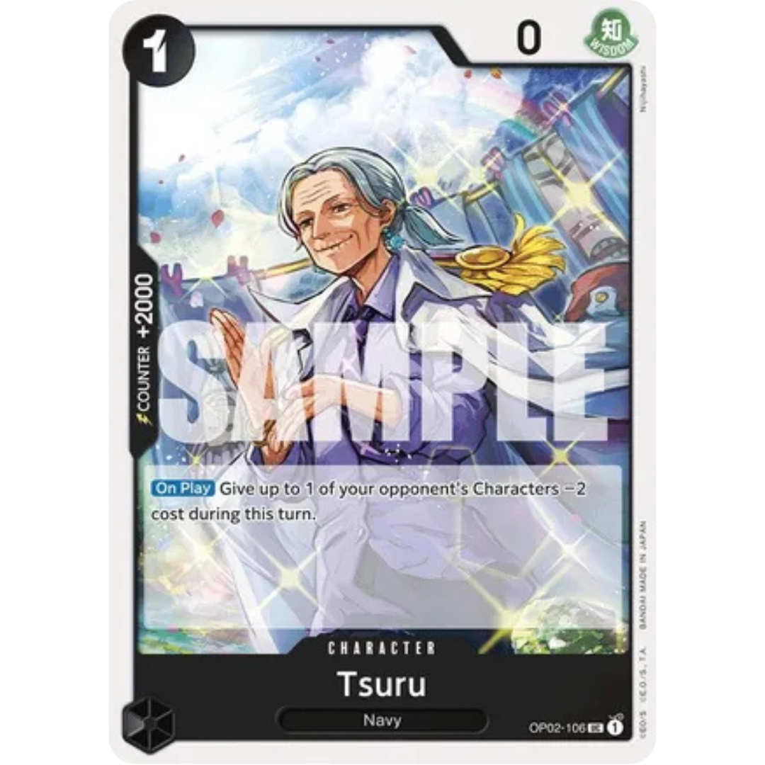 Tsuru (Reprint) (OP02-106) - Premium Booster -The Best-