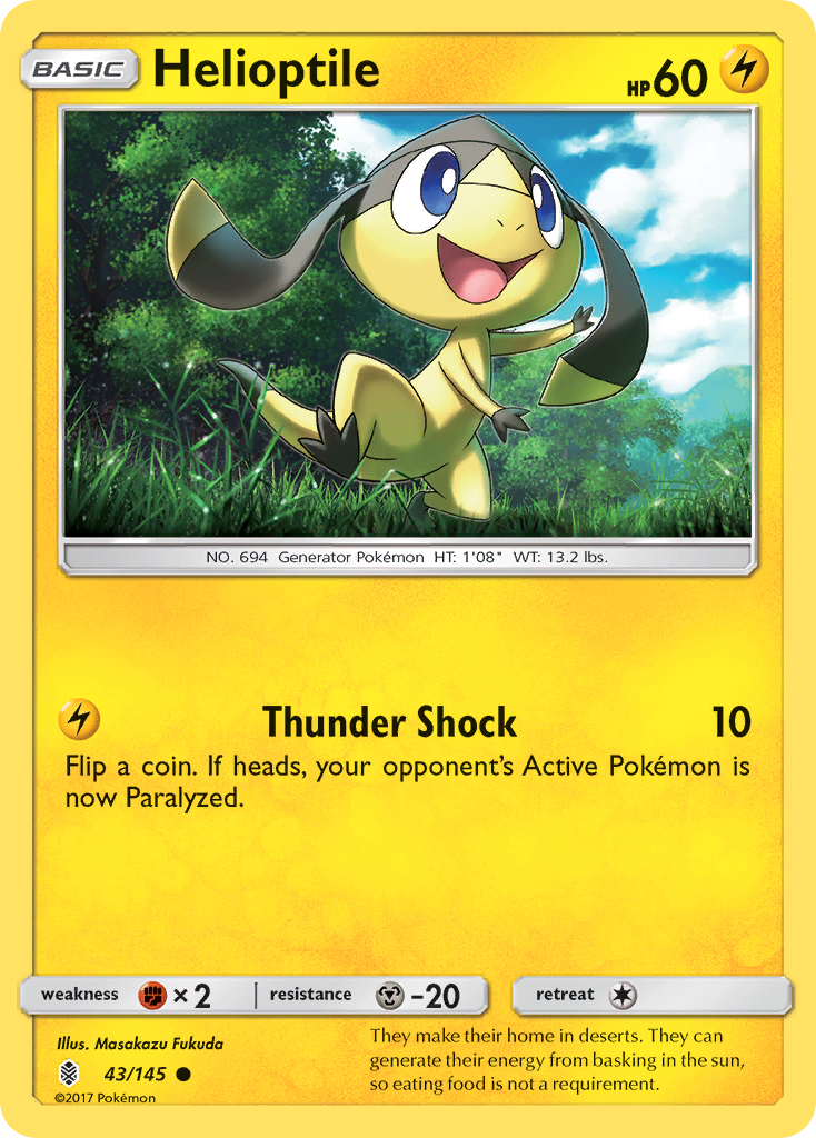 Helioptile  SM  Guardians Rising - Common