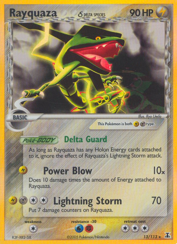 Rayquaza (Delta Species) 013  - Holofoil Delta Species - Holo Rare