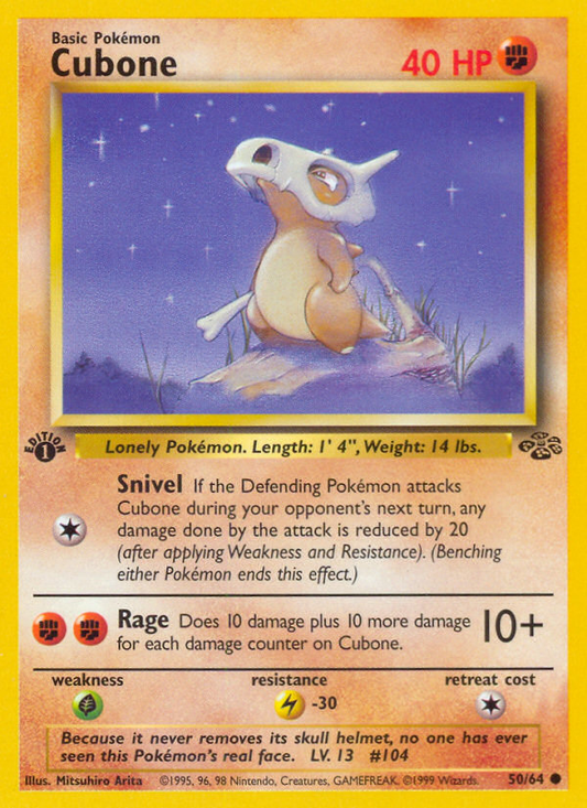Cubone 050/64  - 1st Edition Jungle - Common