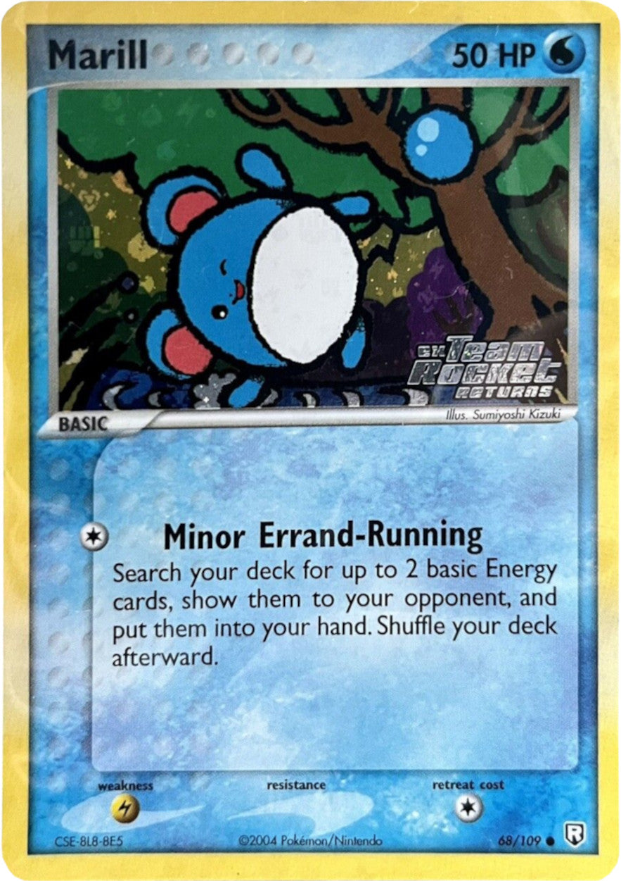 Marill 068  - Reverse Holofoil Team Rocket Returns - Common