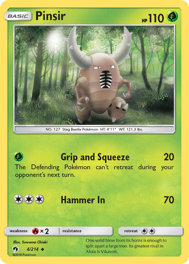 Pinsir  SM  Lost Thunder - Uncommon