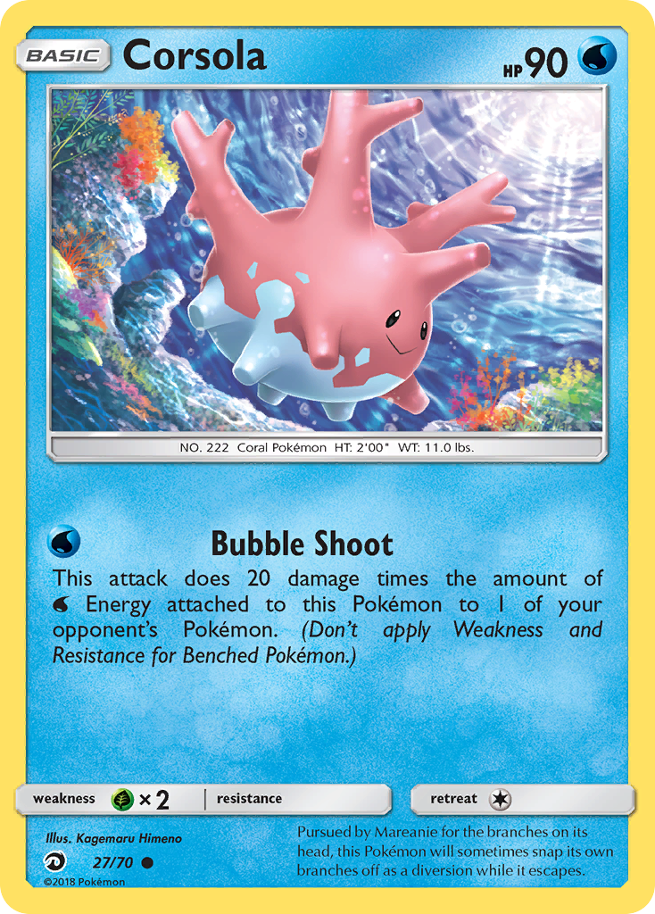 Corsola 027  Dragon Majesty - Common
