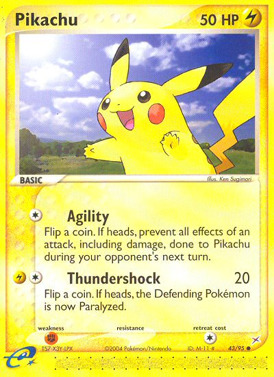 Pikachu 043/95  Team Magma vs Team Aqua - Common