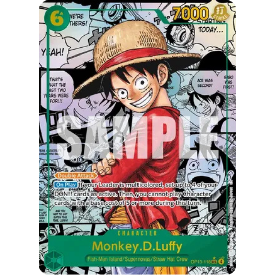 Monkey.D.Luffy (118) (Manga) (OP13-118) - Carrying On His Will Foil