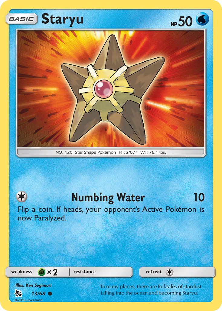 Staryu 013  Hidden Fates - Common