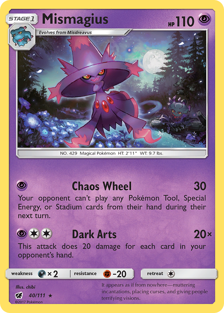 Mismagius 040  SM  Crimson Invasion - Rare