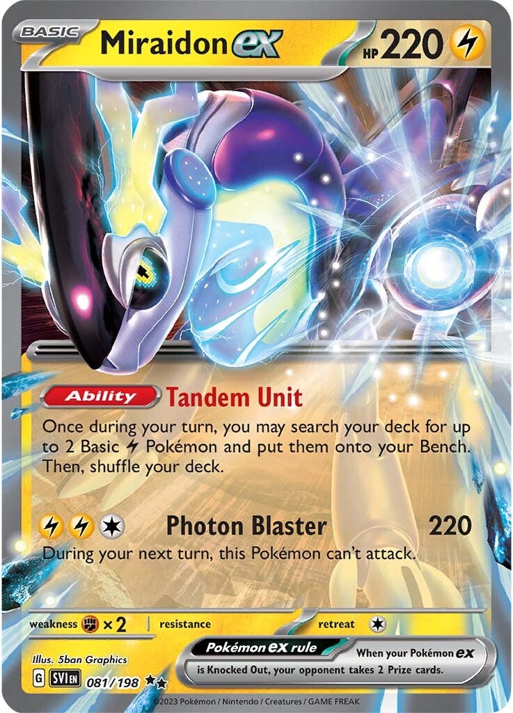 Miraidon ex  - Holofoil Jumbo Cards - Ultra Rare
