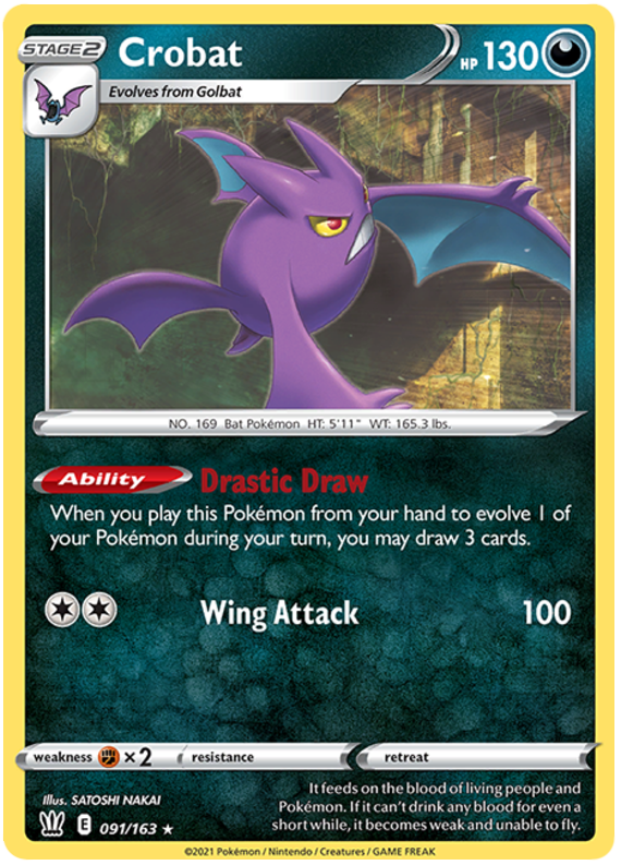 Crobat - 091/163/163  Deck Exclusives - Rare