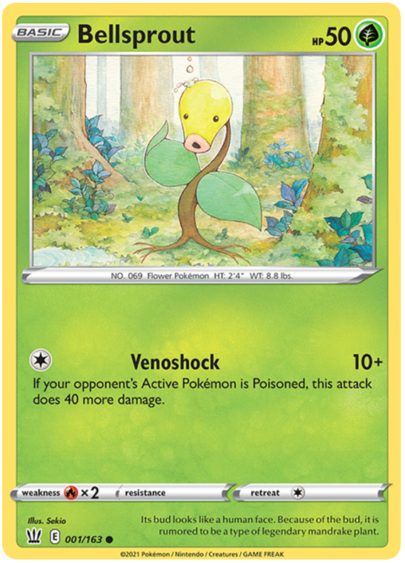 Bellsprout 001  SWSH05 Battle Styles - Common