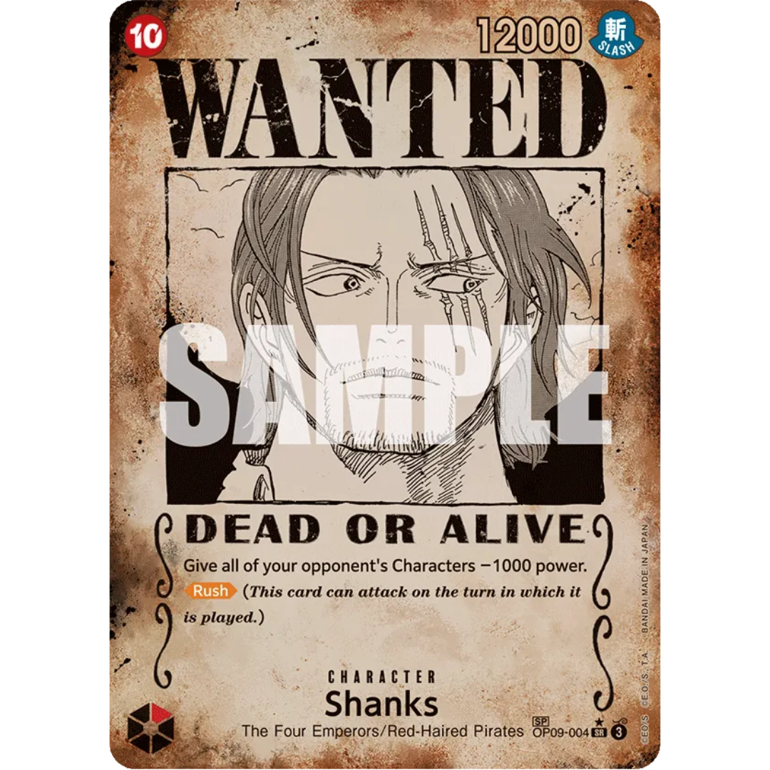 Shanks (004) (Wanted Poster) (OP09-004) - Emperors in the New World Foil