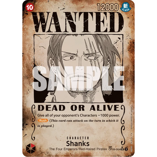 Shanks (004) (Wanted Poster) (OP09-004) - Emperors in the New World Foil