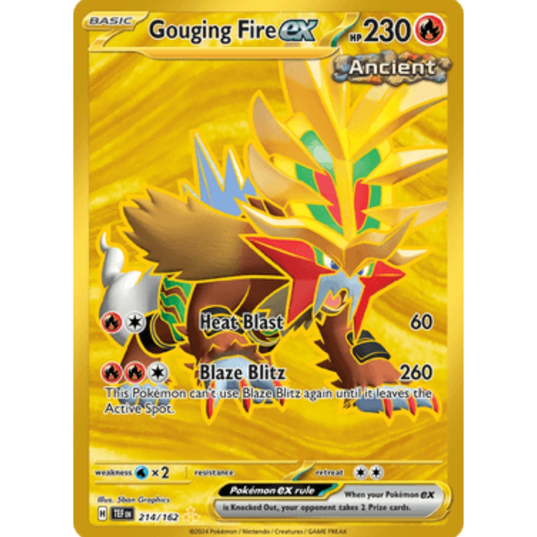 Gouging Fire ex (214/162) [Scarlet & Violet: Temporal Forces]