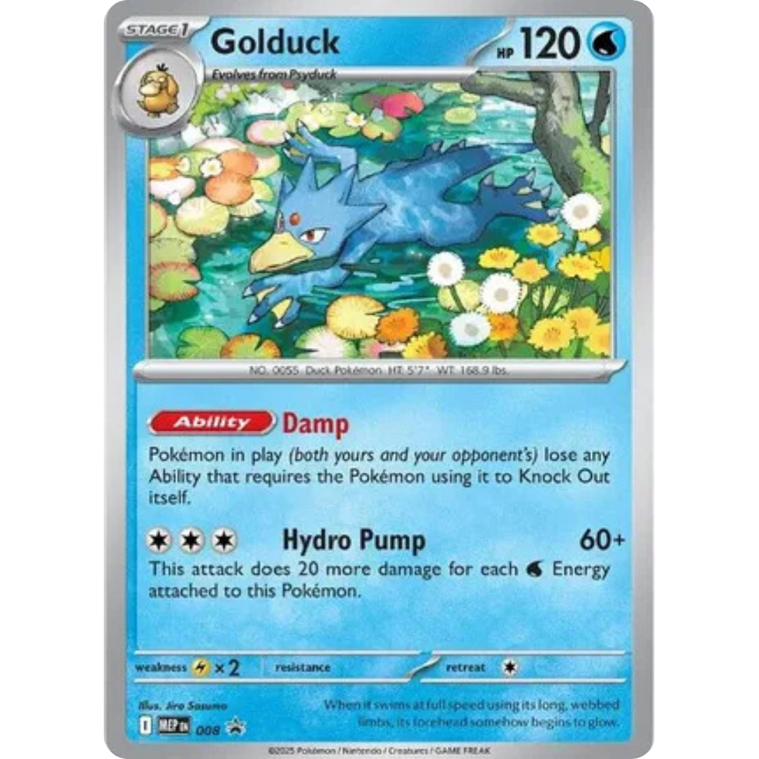 Golduck 008  - Holofoil ME Mega Evolution Promo - Promo