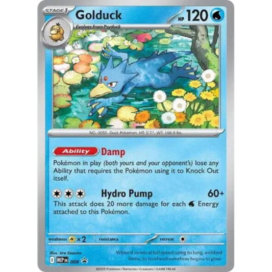 Golduck 008  - Holofoil ME Mega Evolution Promo - Promo