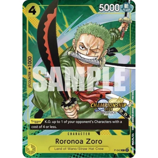 Roronoa Zoro (CS 2024 Event Pack) (P-042) - One Piece Promotion Cards Foil