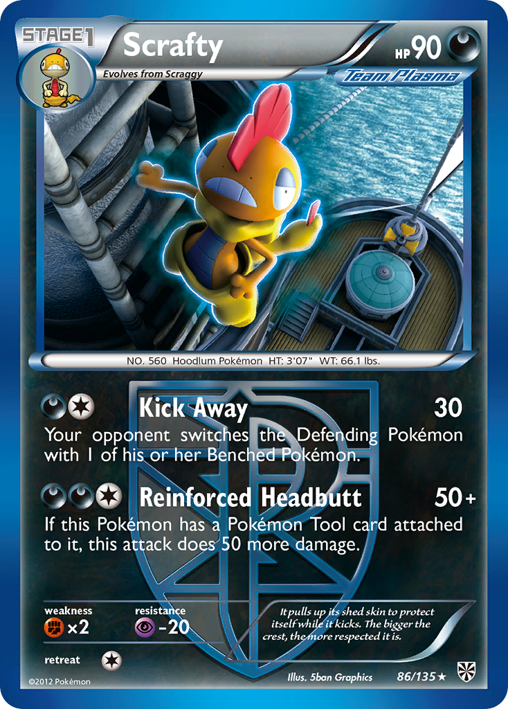 Scrafty (Team Plasma)  Plasma Storm - Rare