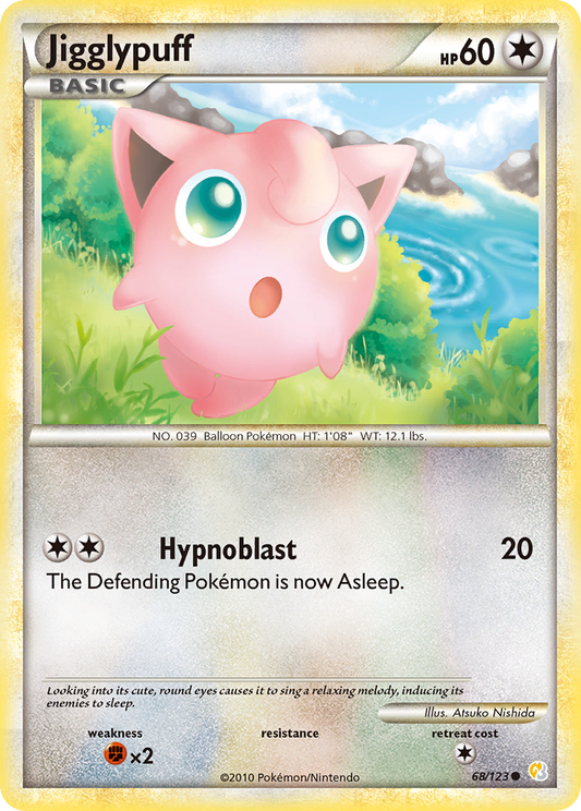 Jigglypuff 068  HeartGold SoulSilver - Common