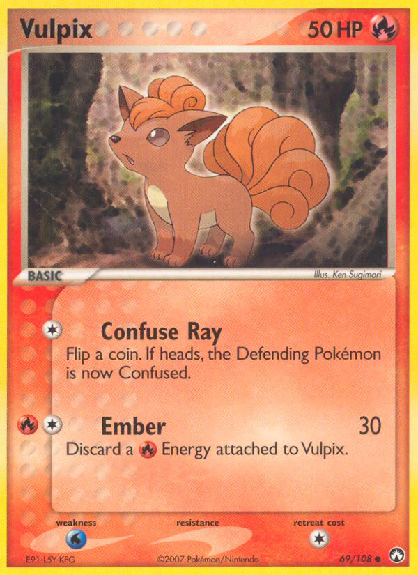 Vulpix 069  Power Keepers - Common