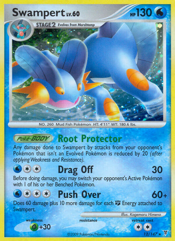 Swampert - 12/147 (DPPt Supreme Victors)/147  Deck Exclusives - Rare