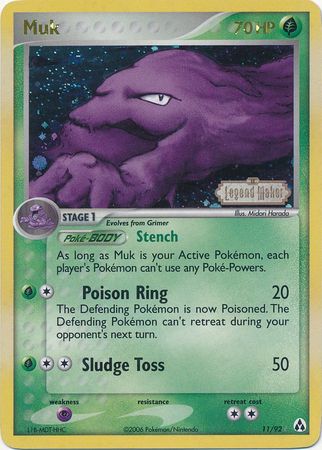 Muk  - Reverse Holofoil Legend Maker - Holo Rare