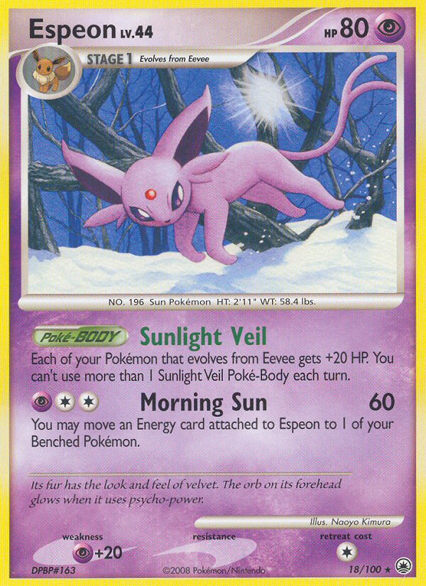 Espeon 018  Majestic Dawn - Rare