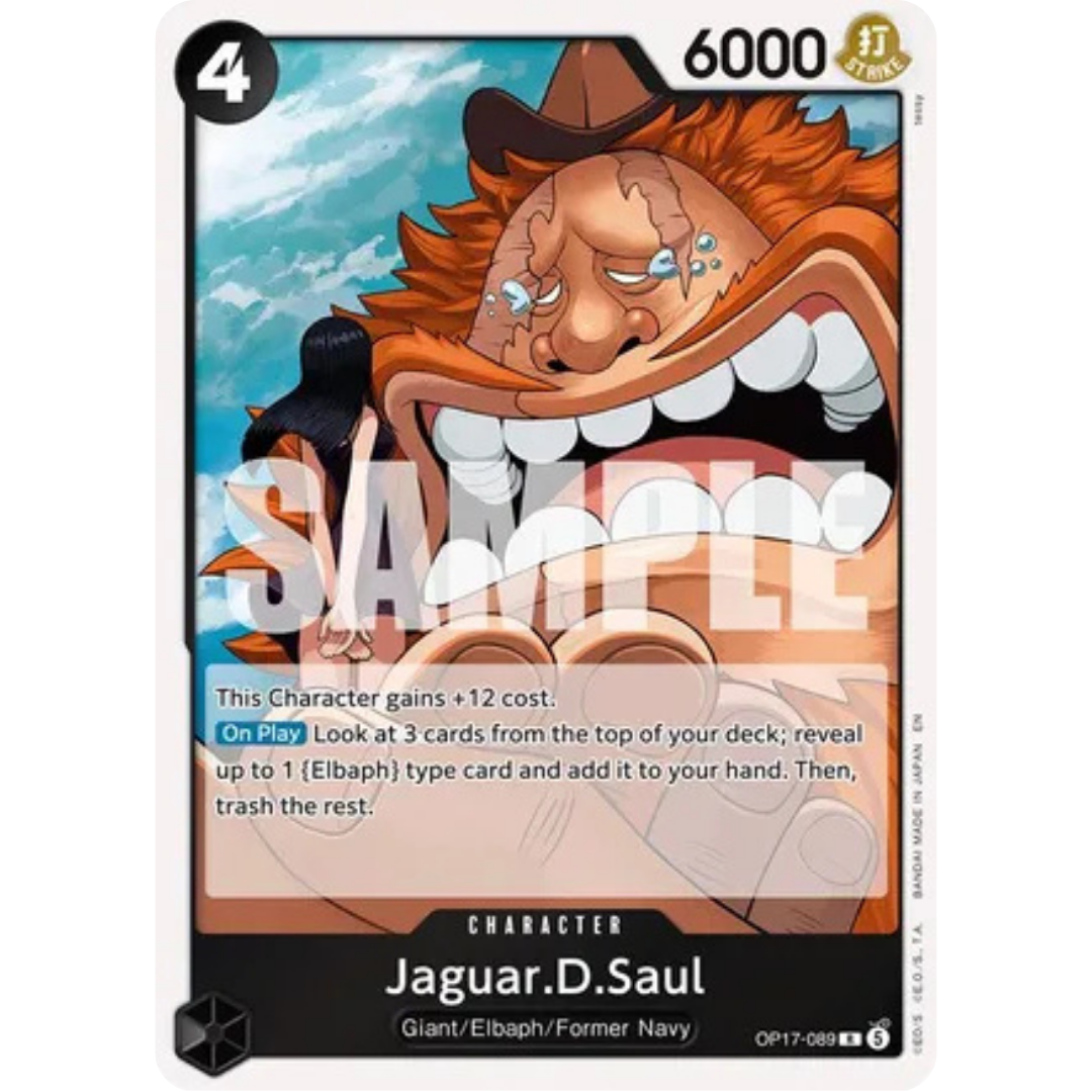 Jaguar.D.Saul (OP17-089) - The World's Strongest Warriors Foil
