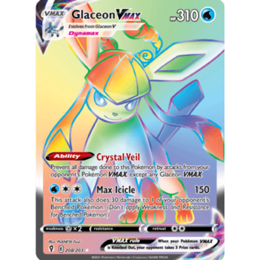 Glaceon VMAX (208/203) [Sword & Shield: Evolving Skies]