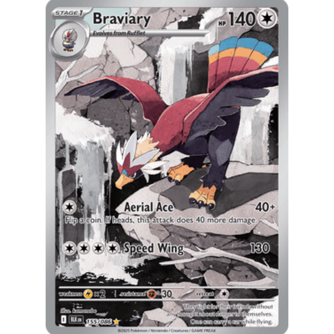 Braviary 155/086  - Holofoil SV Black Bolt - Illustration Rare