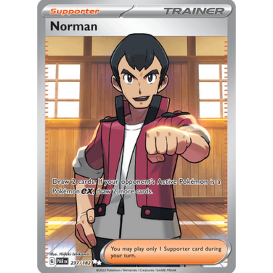 Norman 237/182  - Holofoil SV04 Paradox Rift - Ultra Rare