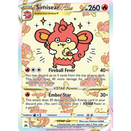 Simisear VSTAR (GG37/GG70) [Sword & Shield: Crown Zenith]