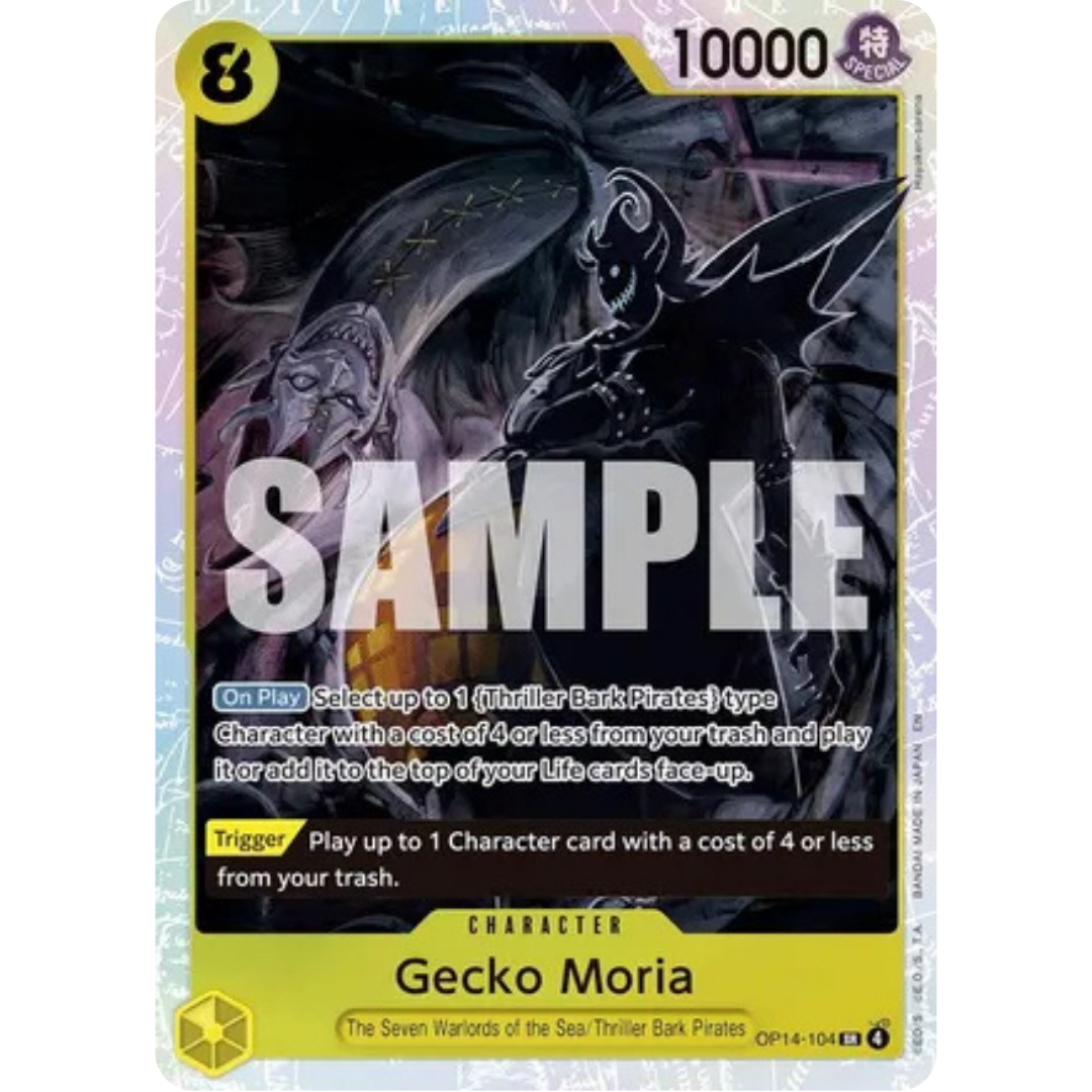 Gecko Moria - OP14-104 (OP14-104) - The Azure Sea's Seven Foil