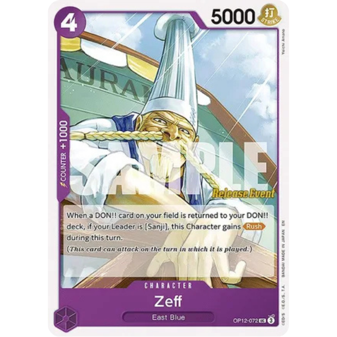 Zeff (OP12-072) - Legacy of the Master Release Event Cards