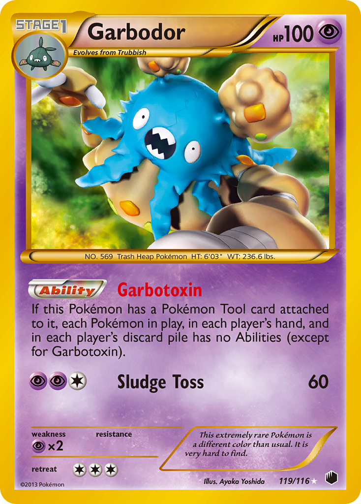 Garbodor (119 Secret Rare)  - Holofoil Plasma Freeze - Secret Rare